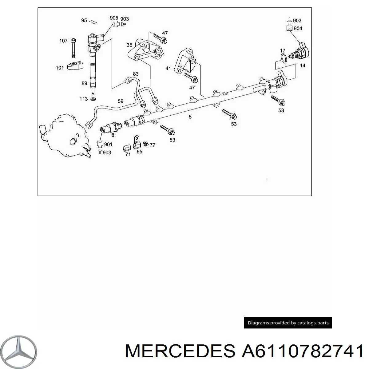 Comprar A6110782741 Mercedes Soporte del inyector