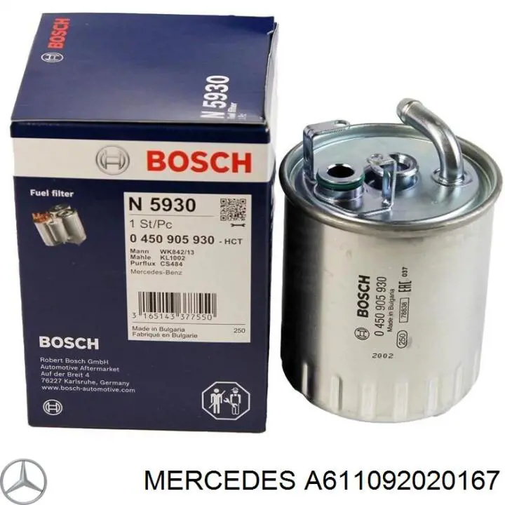 A611092020167 Mercedes filtro combustible