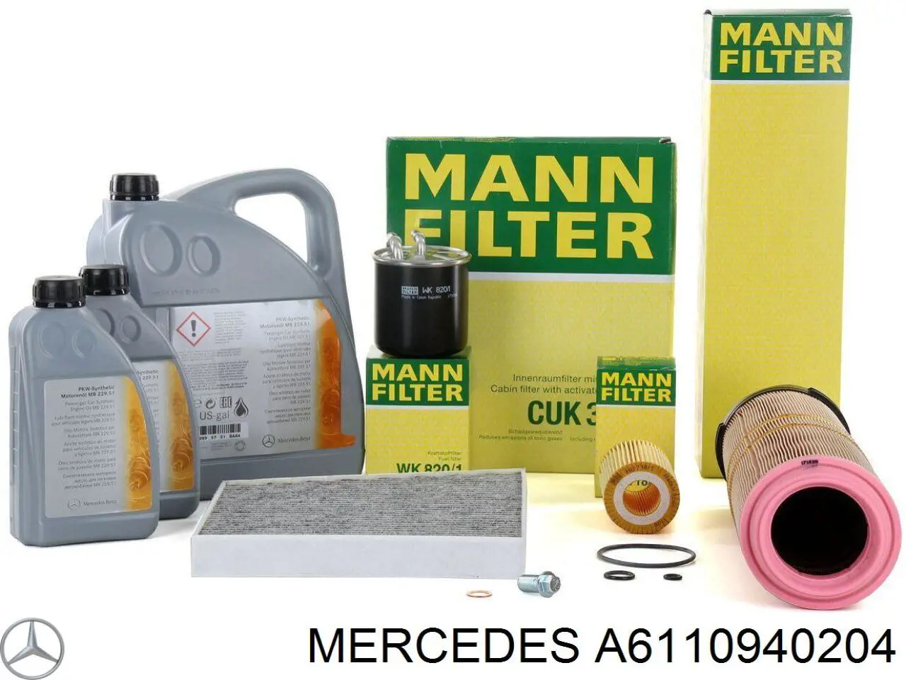 A6110940204 Mercedes Filtro de aire de motor