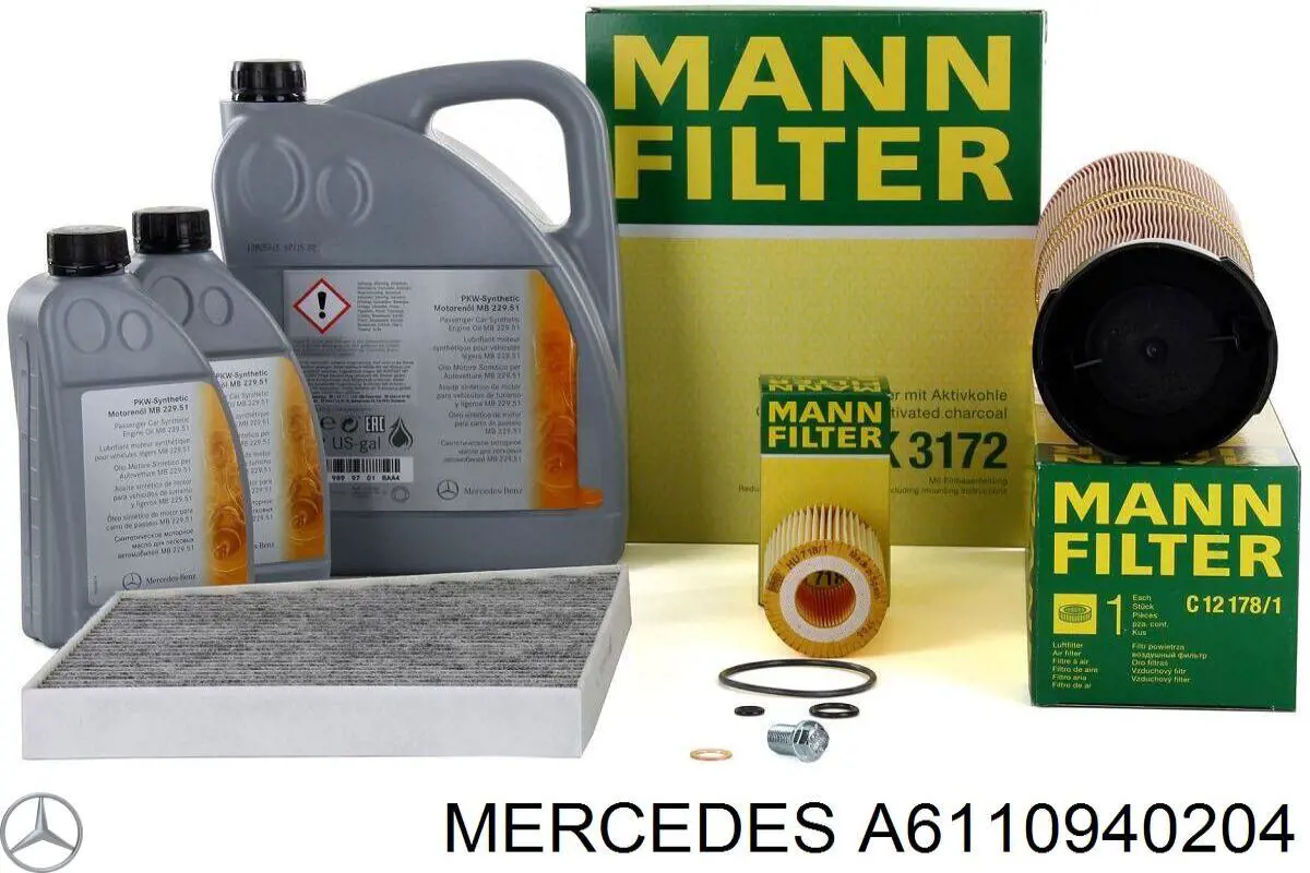 El filtro de aire Mercedes A6110940204 precio, desde 15,84 EUR