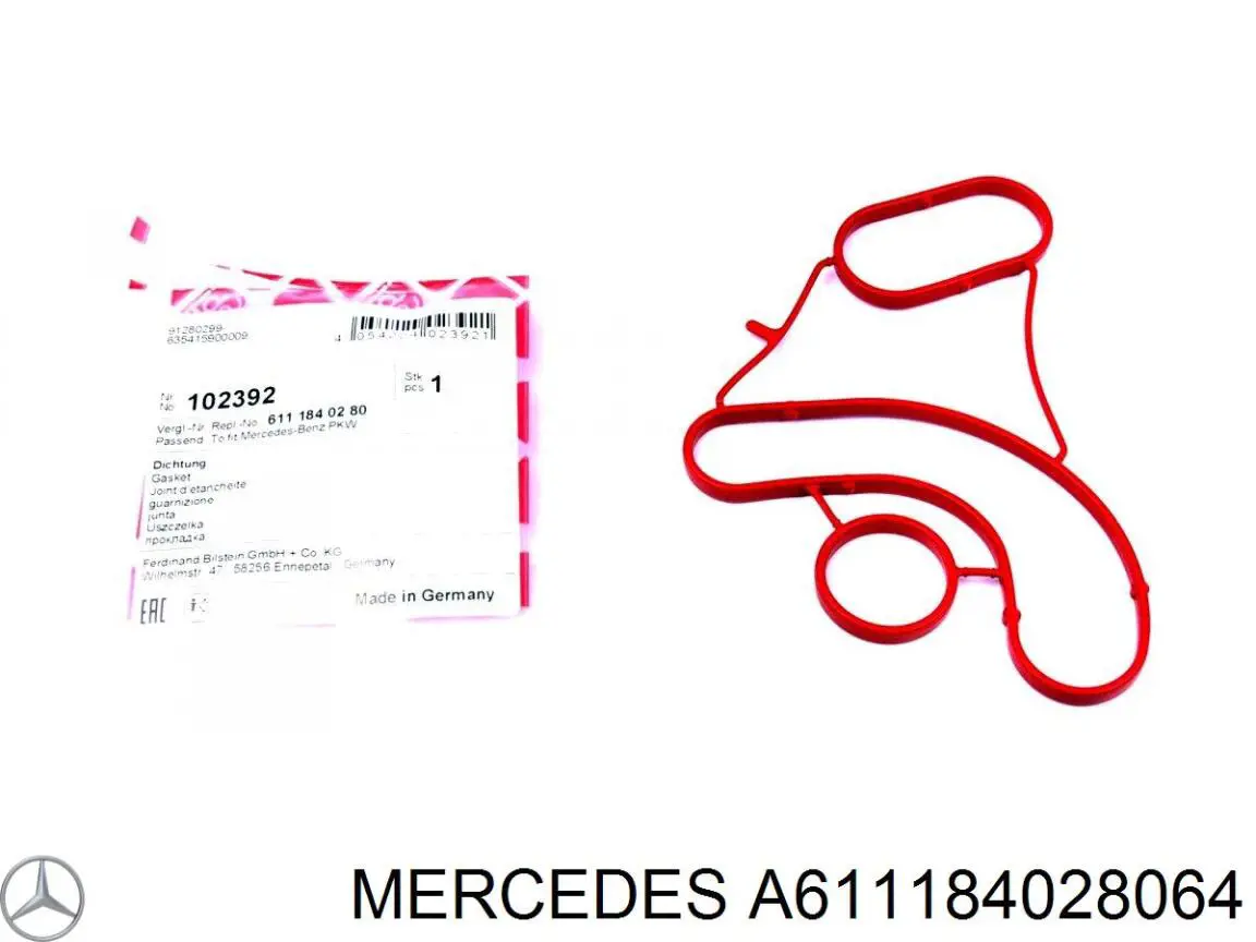 A611184028064 Mercedes junta de radiador de aceite