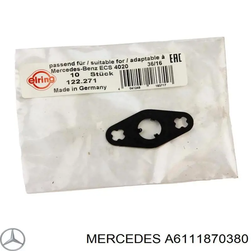 A6111870380 Mercedes junta de manguera de drenaje de aceite de turbina