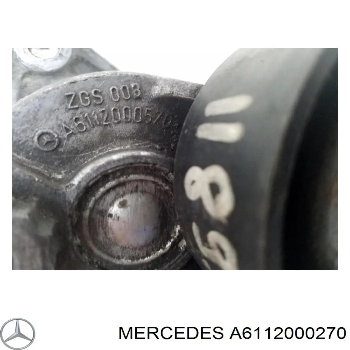 Tensor de la correa trapecial poli v Mercedes A6112000270