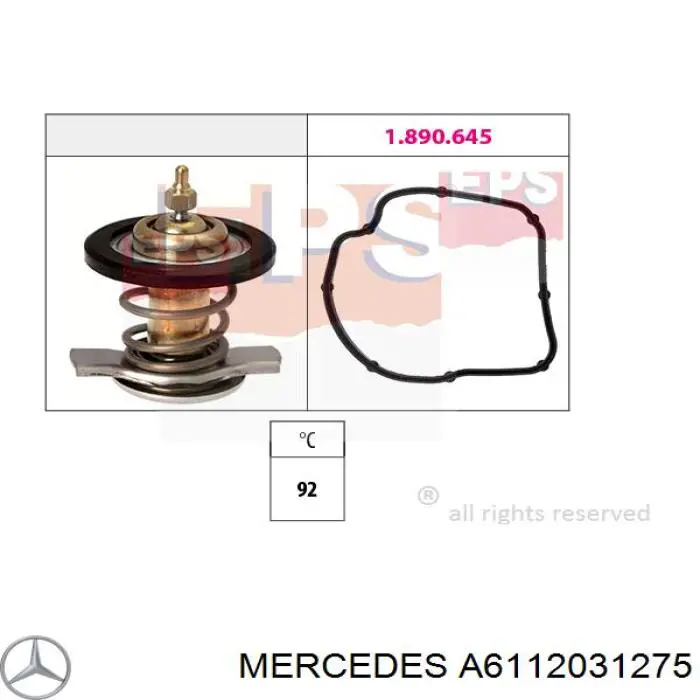 Caja termostato Mercedes A6112031275