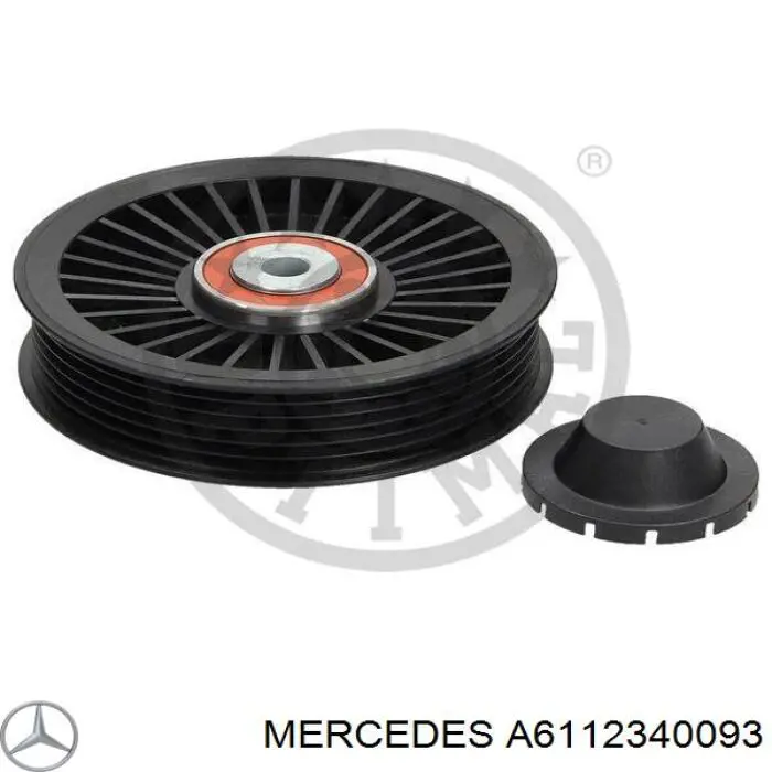 A6112340093 Mercedes polea inversión / guía, correa poli v