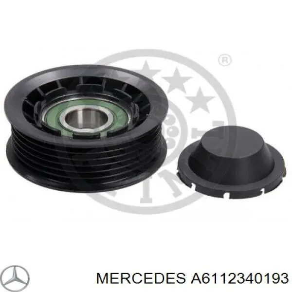 A6112340193 Mercedes polea inversión / guía, correa poli v