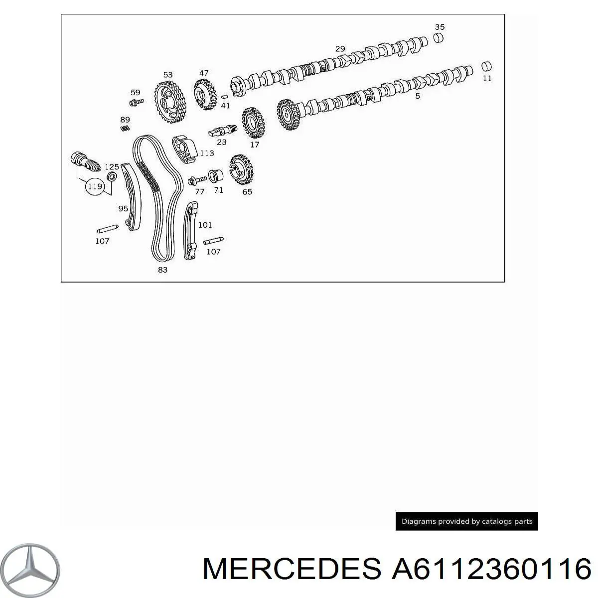  Mercedes A6112360116 precio, desde 59,60 EUR
