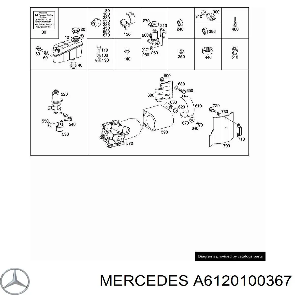 Cubierta decorativa del motor Mercedes A6120100367 precio, desde 166,07 EUR