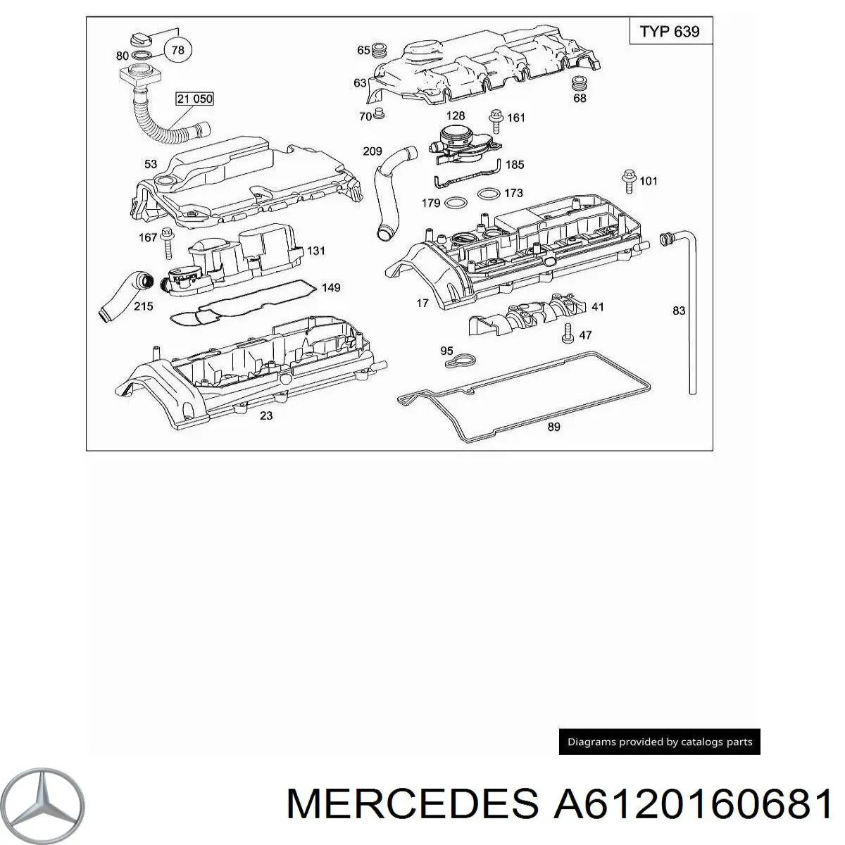  Mercedes A6120160681 precio, desde 50,91 EUR