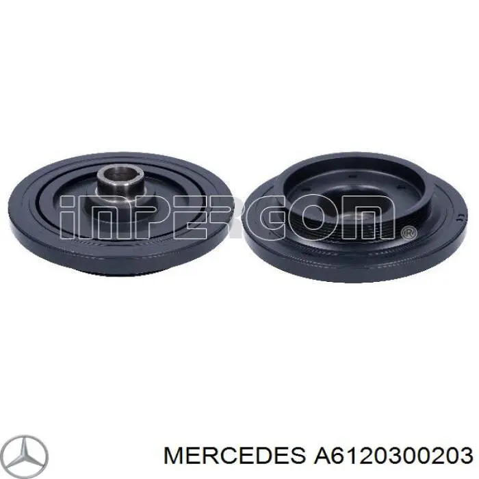 A6120300203 Mercedes polea de cigüeñal