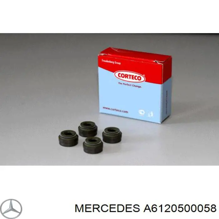 A6120500058 Mercedes sello de aceite de valvula (rascador de aceite Entrada/Salida Kit De Motor)