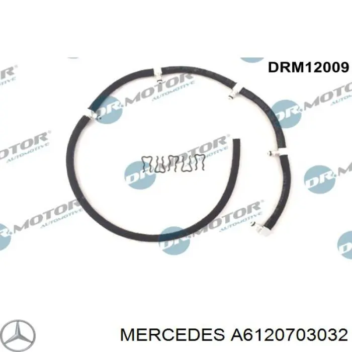 Comprar A6120703032 Mercedes Tubería de retorno de combustible de los inyectores