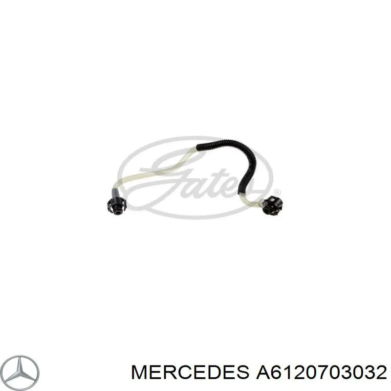 Tubería de retorno de combustible de los inyectores A6120703032 Mercedes