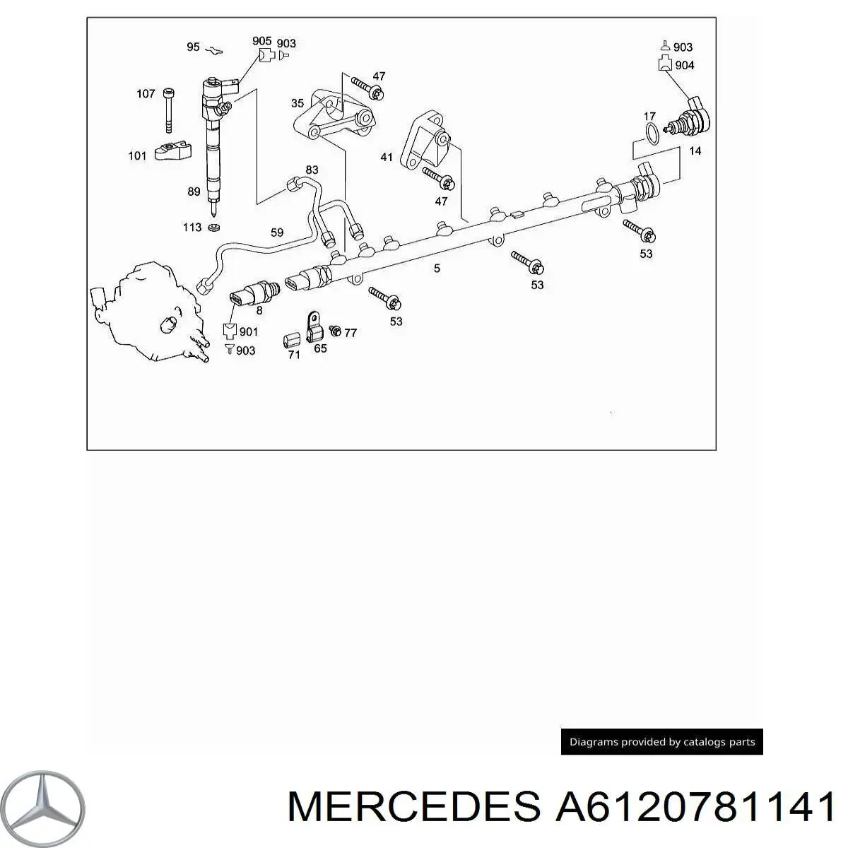  Mercedes A6120781141 precio, desde 17,60 EUR