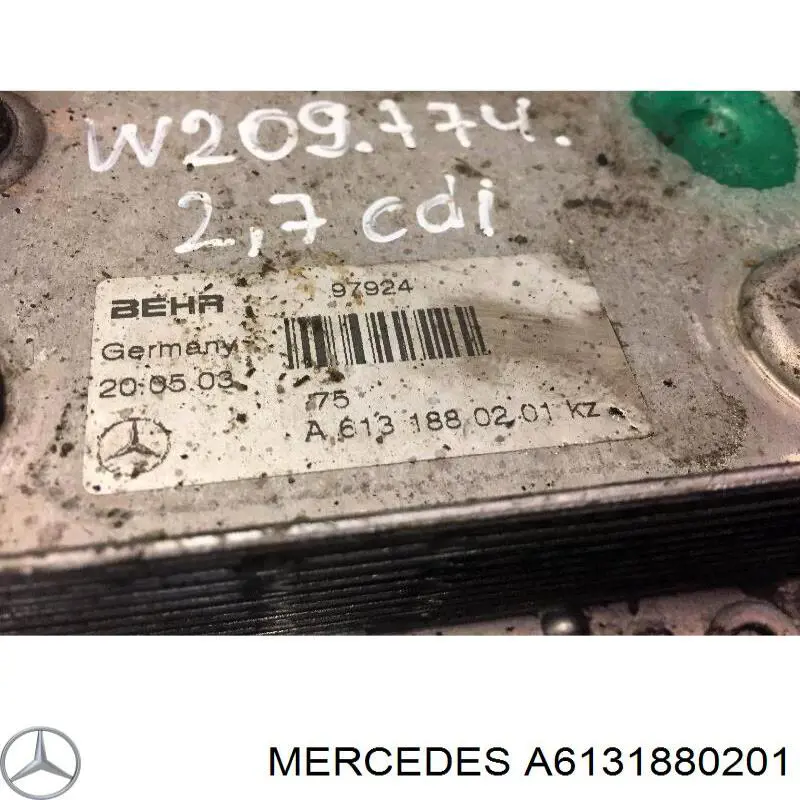 Comprar A6131880201 Mercedes Radiador de aceite