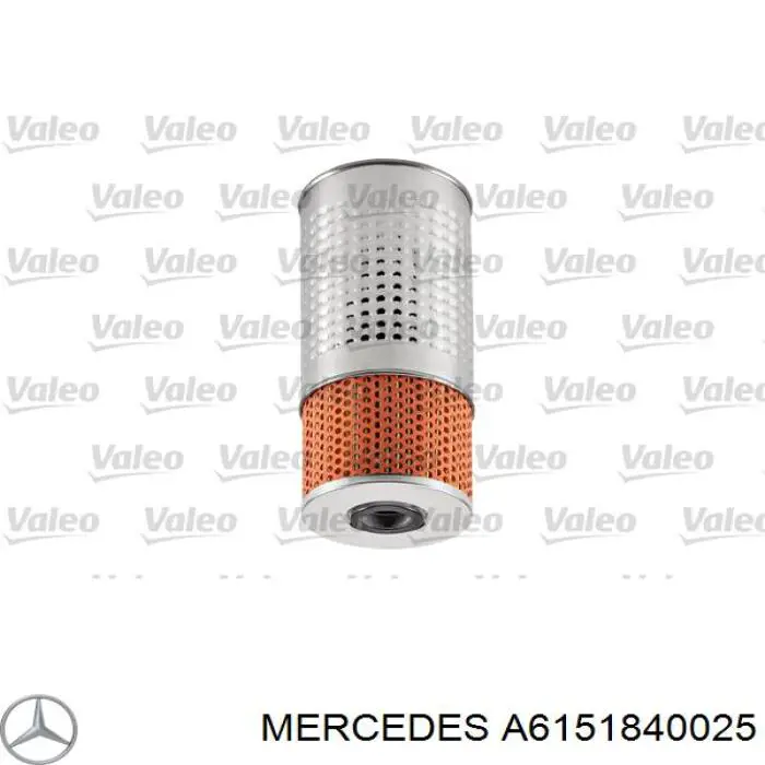 A6151840025 Mercedes filtro de aceite