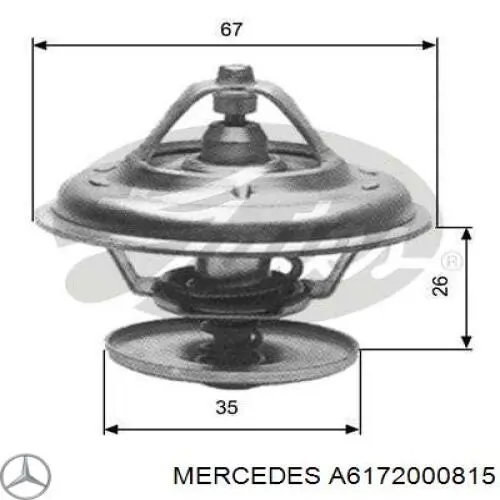Termostato Mercedes A6172000815 precio, desde 10,10 EUR