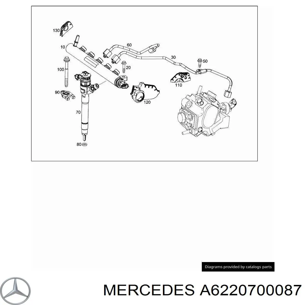 A6220700087 Mercedes Inyector de combustible