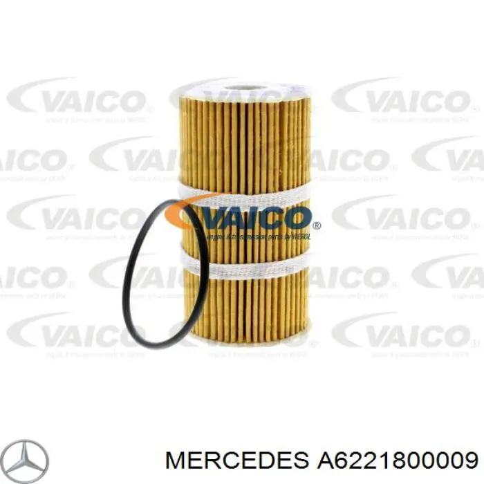 Filtro de aceite A6221800009 Mercedes