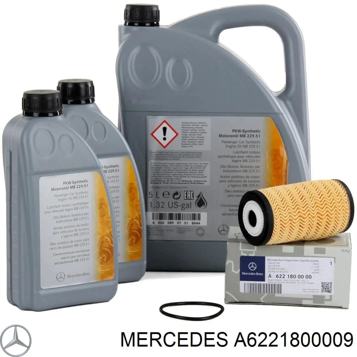 A6221800009 Mercedes filtro de aceite