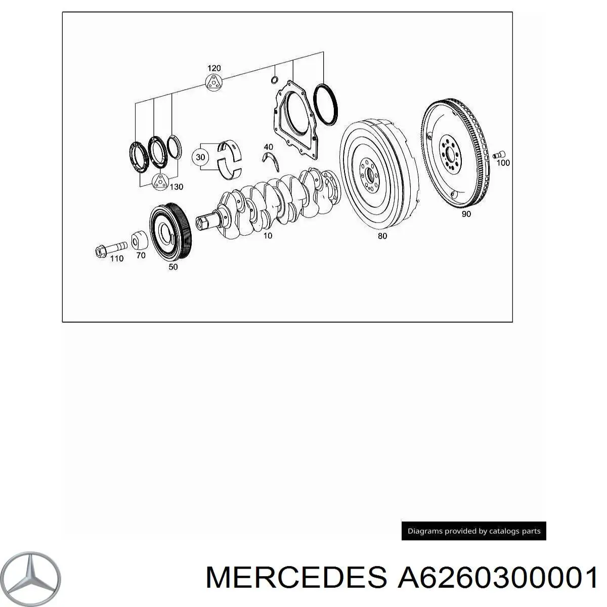 A6260300001 Mercedes Retén del cigüeñal frontal