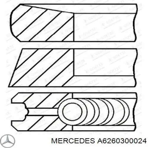 800116010050 Kolbenschmidt Juego de aros de pistón para 1 cilindro, sobremedida (+0,50 mm)