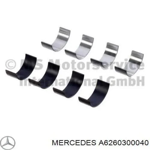 A6260300040 Mercedes cojinetes de biela