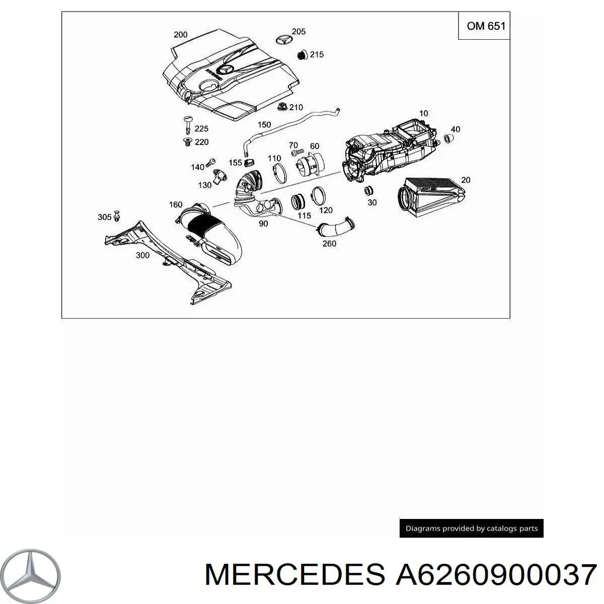  Mercedes A6260900037 precio, desde 39,08 EUR