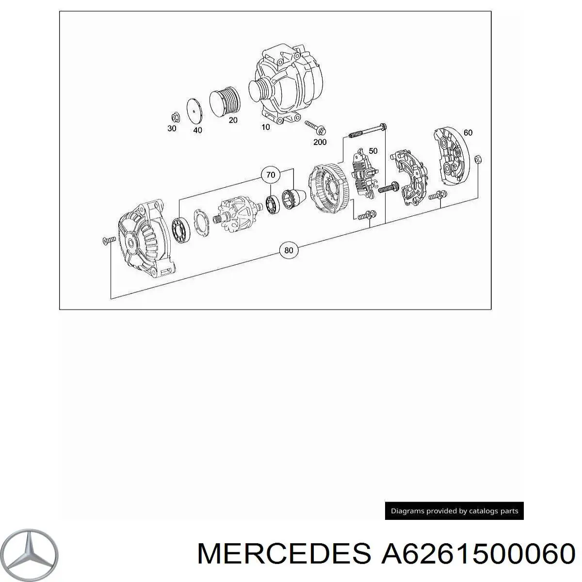 Comprar A6261500060 Mercedes Rueda libre del alternador