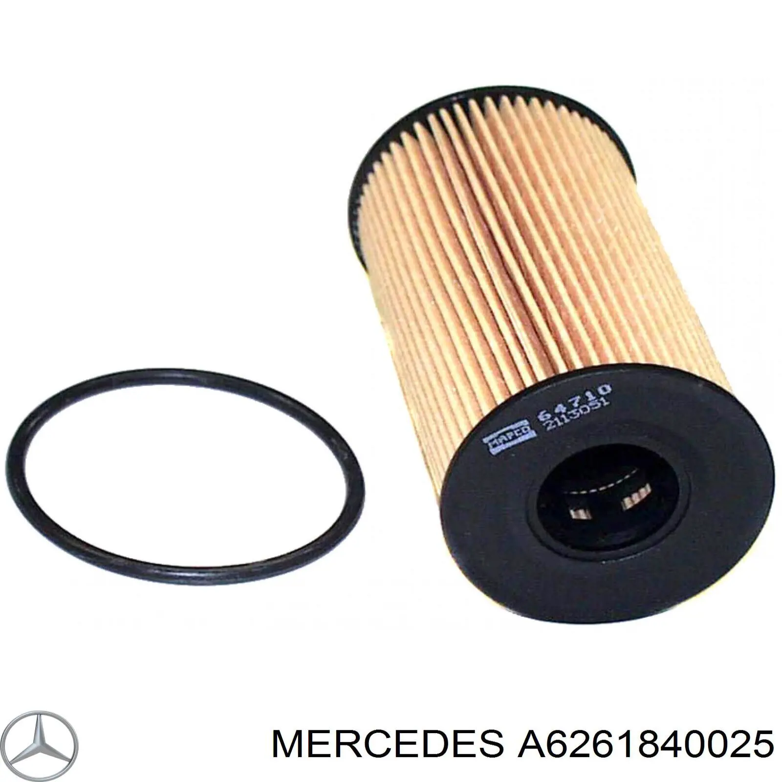 A6261840025 Mercedes filtro de aceite