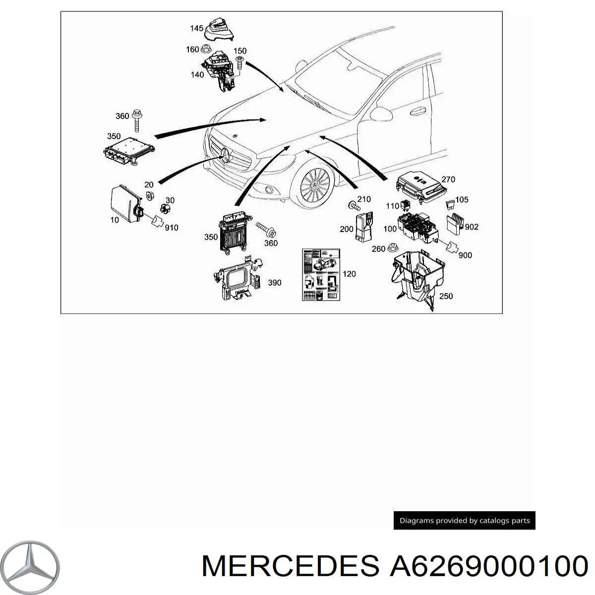Relé de bujía de precalentamiento Mercedes A6269000100 precio, desde 63,89 EUR
