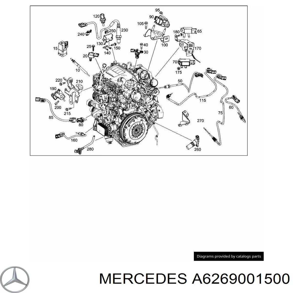 Relé de bujía de precalentamiento Mercedes A6269001500 precio, desde 63,89 EUR