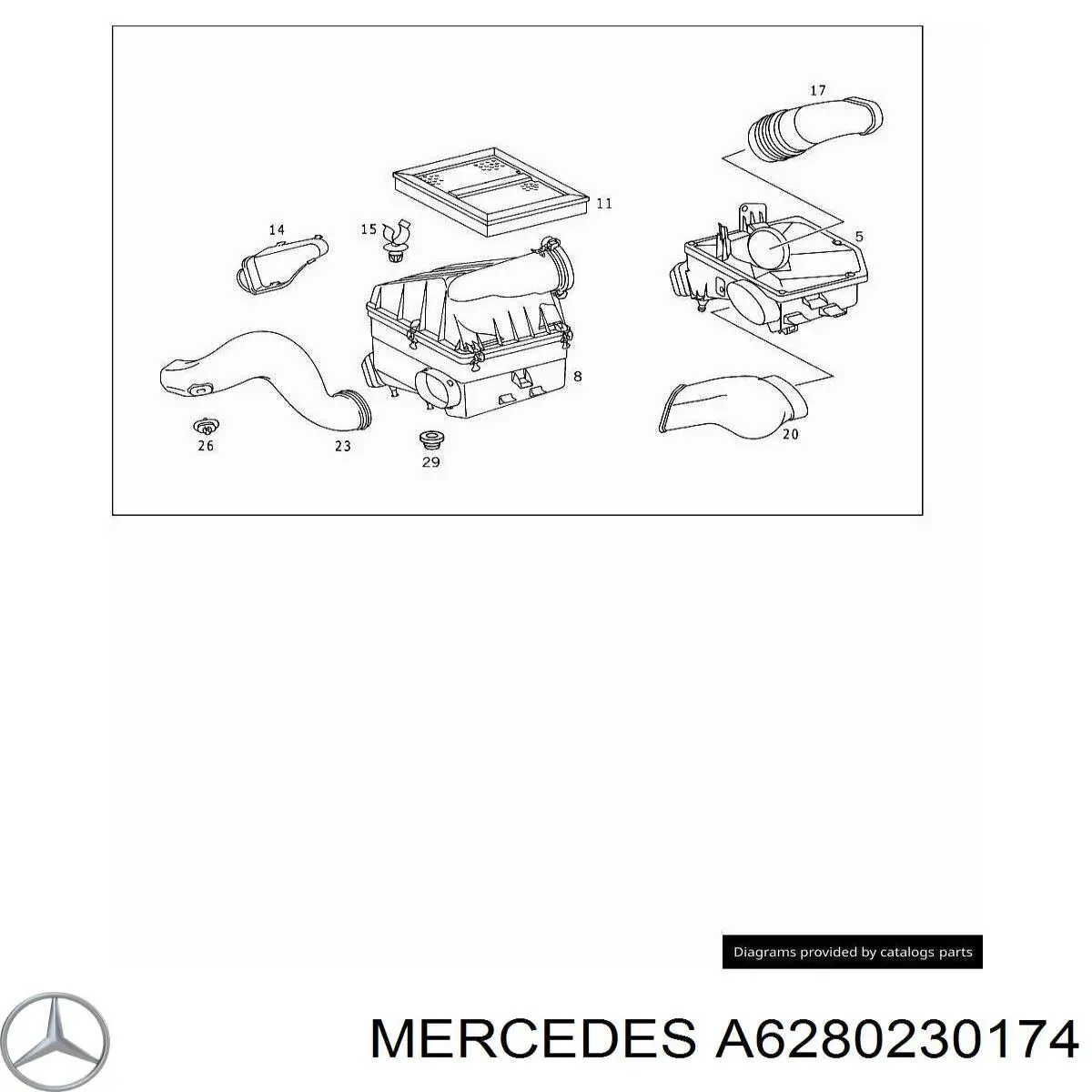  Mercedes A6280230174 precio, desde 7,15 EUR