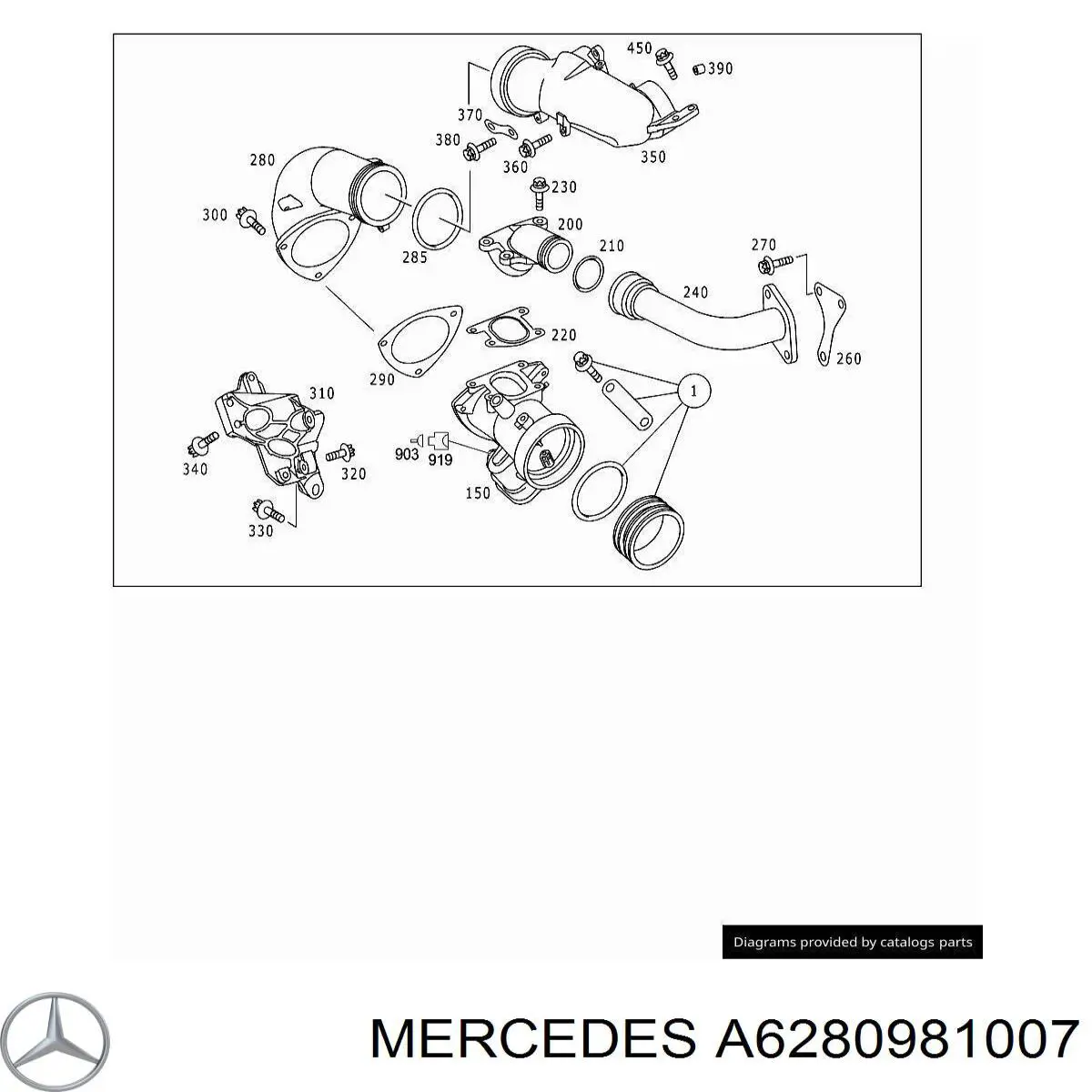 Comprar A6280981007 Mercedes Cuerpo de mariposa