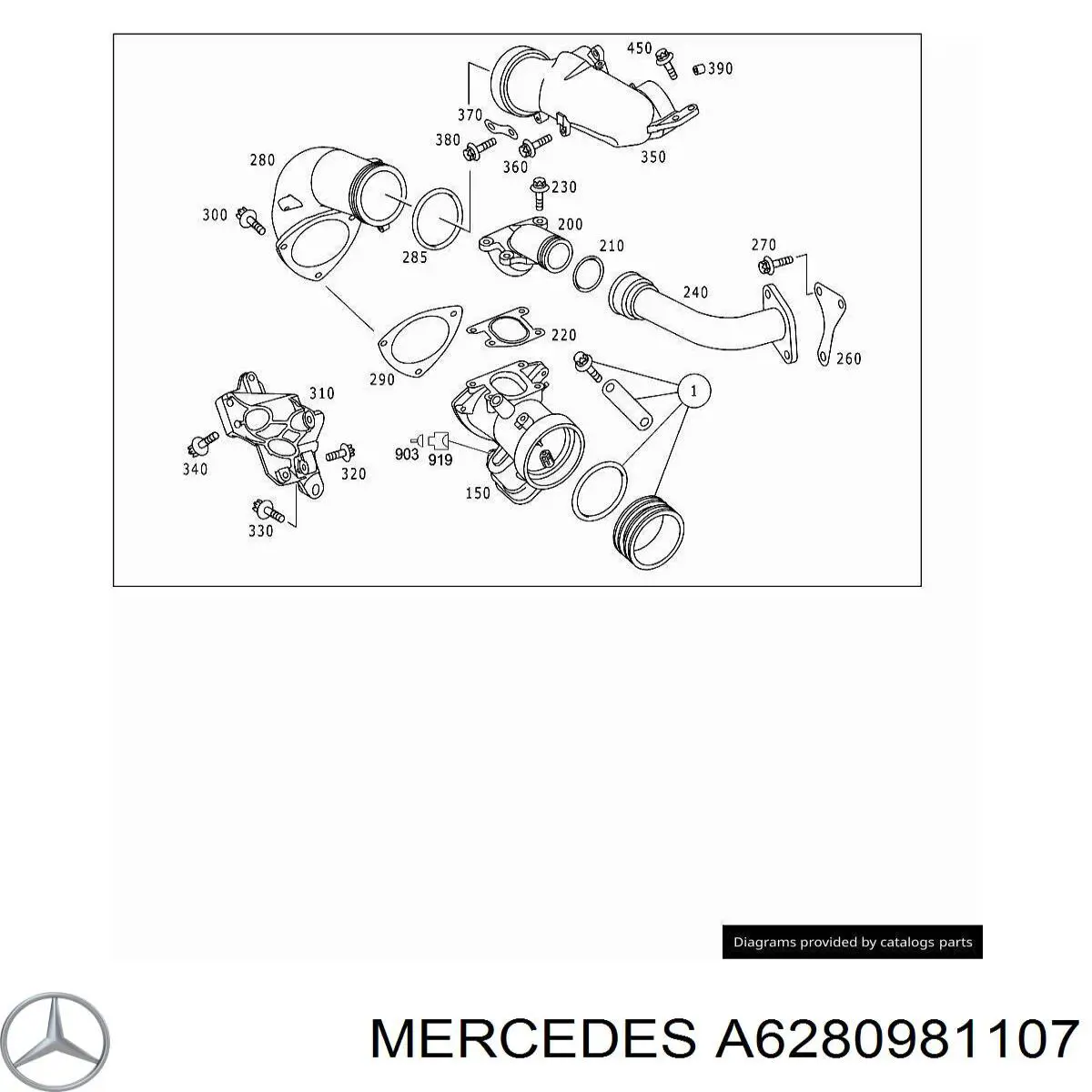 A6280981107 Mercedes Mariposa de admisión