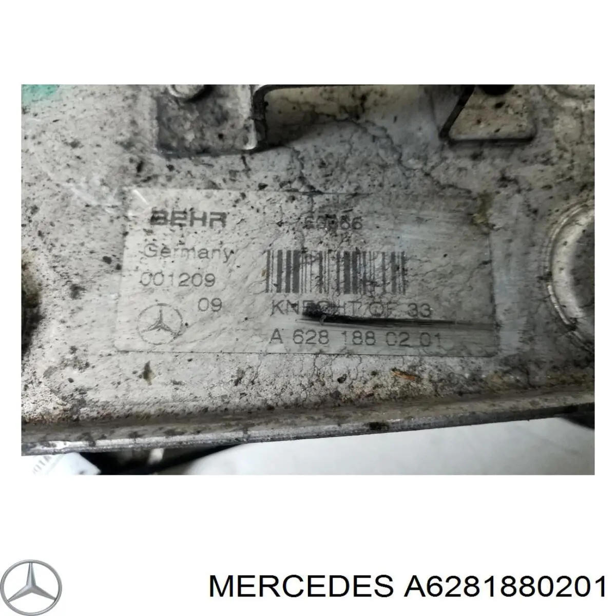 A6281880201 Mercedes radiador de aceite