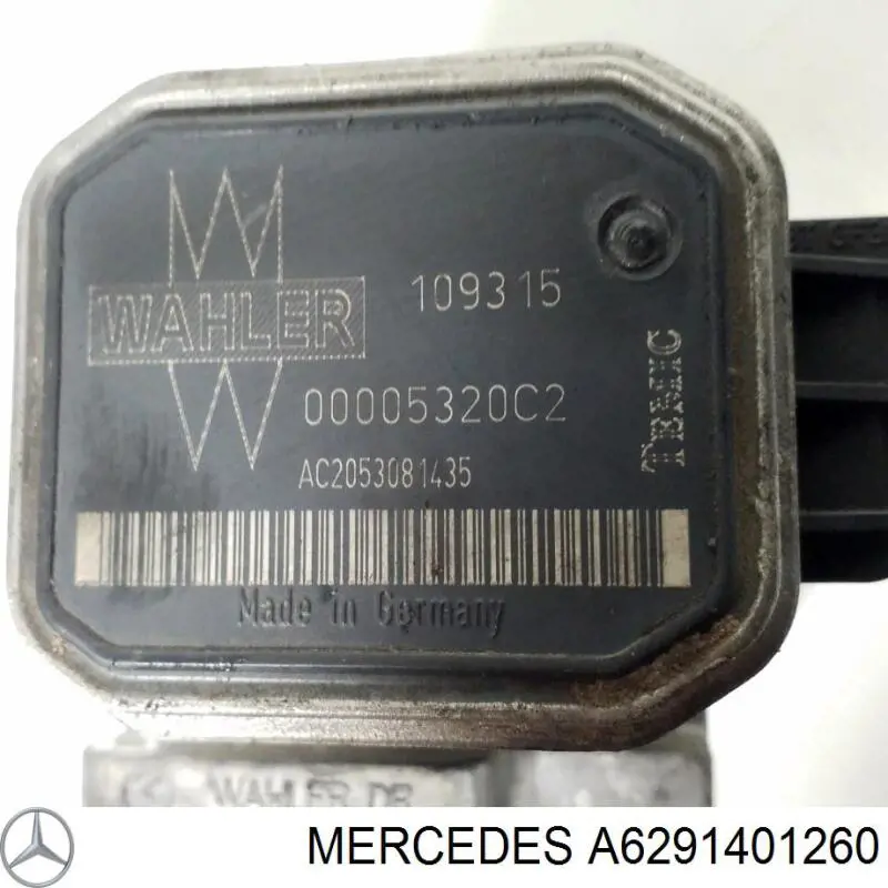 A6291401260 Mercedes válvula, agr