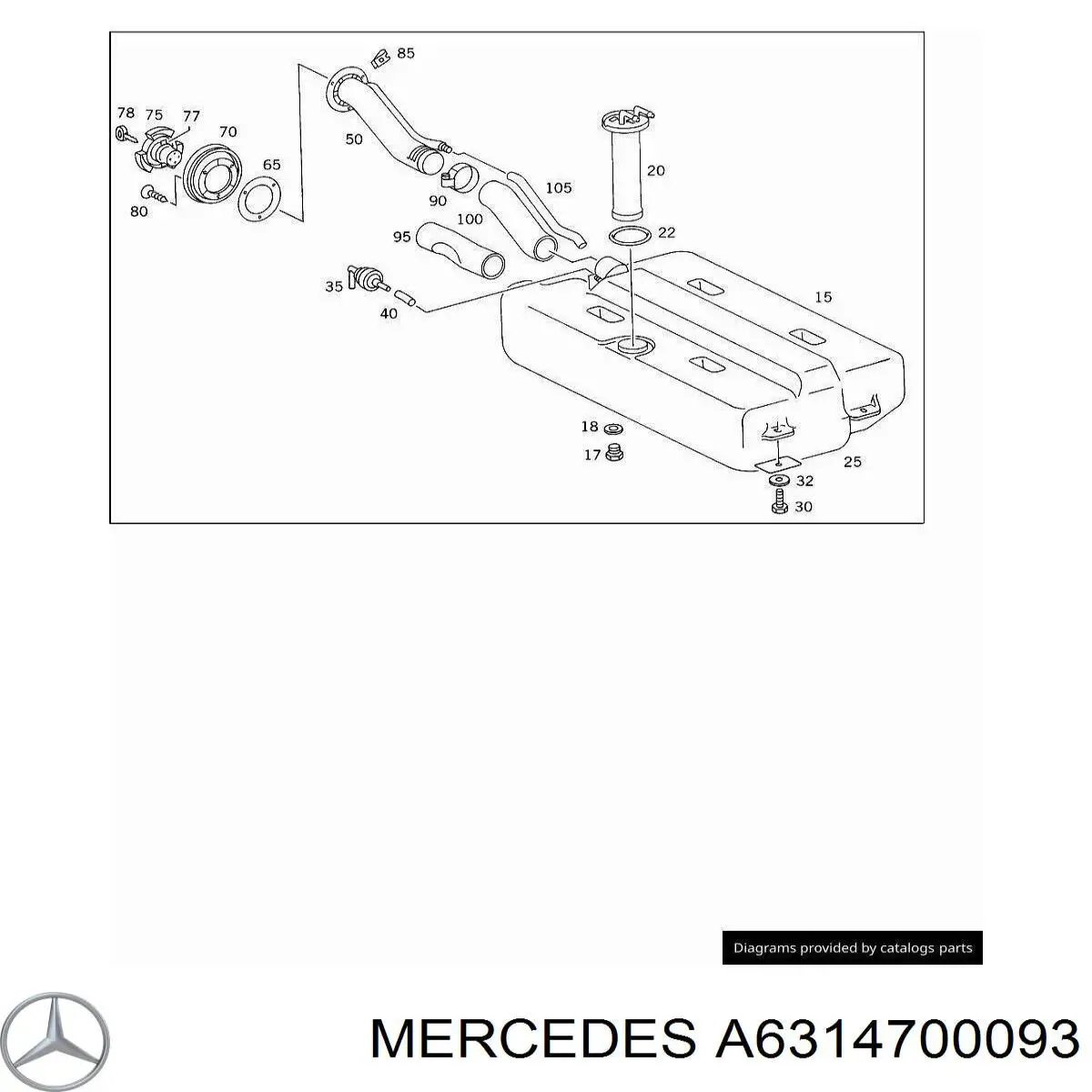 Válvula de ventilación de gases del tanque de combustible Mercedes A1244760432 precio, desde 40,29 EUR