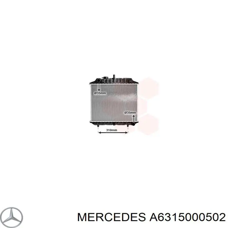Comprar A6315000502 Mercedes Radiador de auto