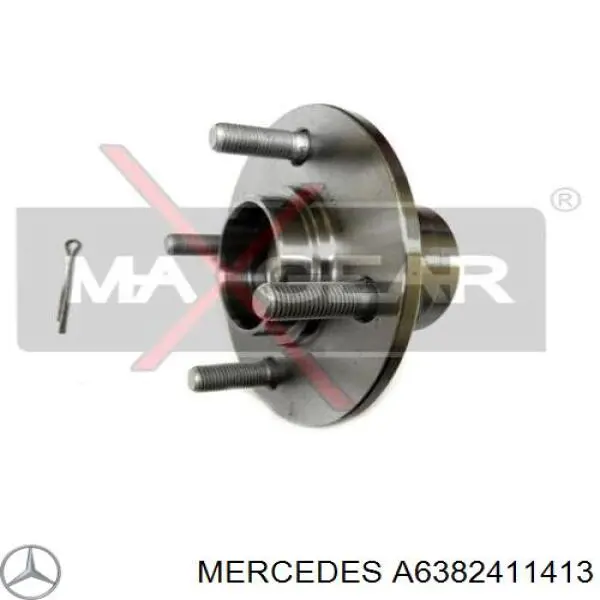 A6382411413 Mercedes soporte de motor trasero