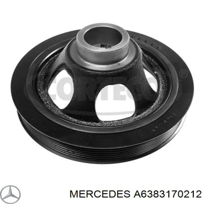 A6383170212 Mercedes bloqueo silencioso (almohada De La Viga Delantera (Bastidor Auxiliar))