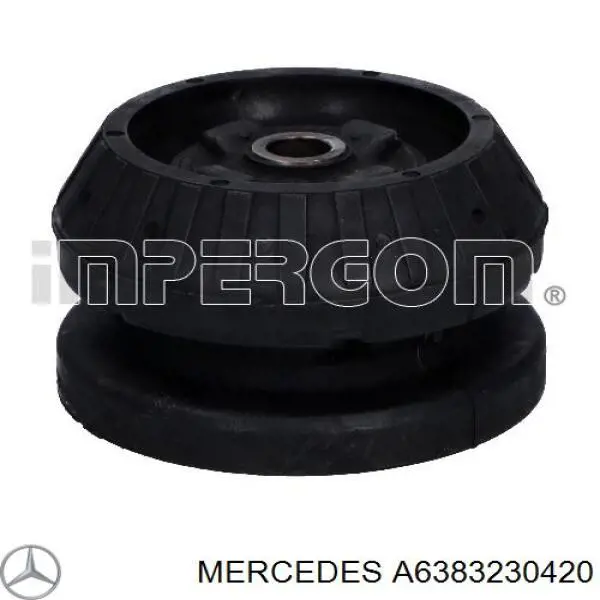 A6383230420 Mercedes soporte amortiguador delantero