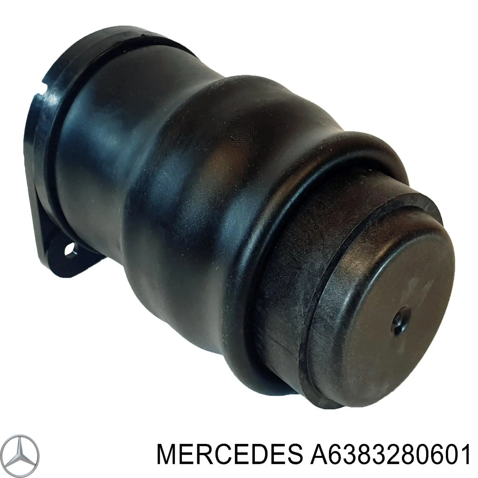 A6383280601 Mercedes muelle neumático, suspensión, eje trasero