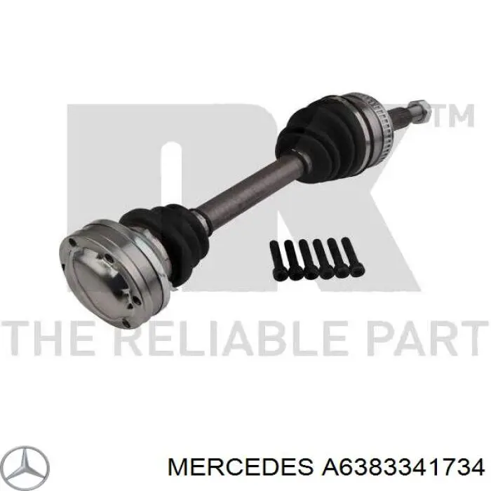 A6383341734 Mercedes Semieje delantero
