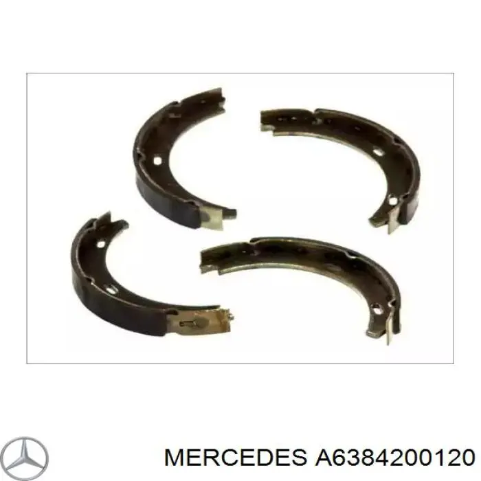 A6384200120 Mercedes Zapatas de freno de estacionamiento