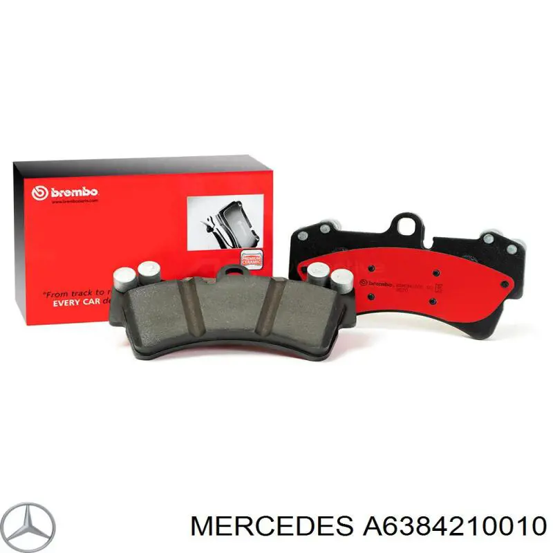 Pastillas de freno A6384210010 Mercedes
