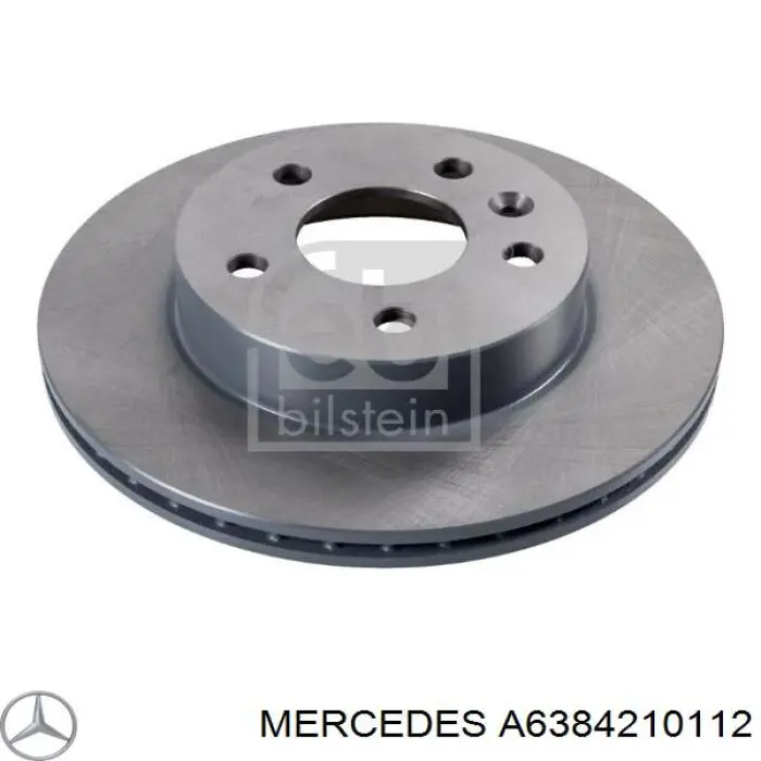 A6384210112 Mercedes freno de disco delantero