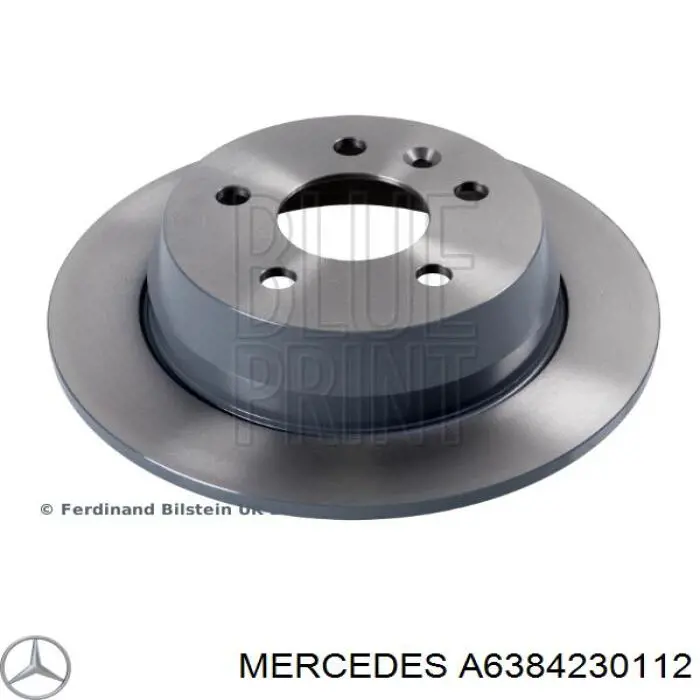 Comprar A6384230112 Mercedes Disco de freno trasero