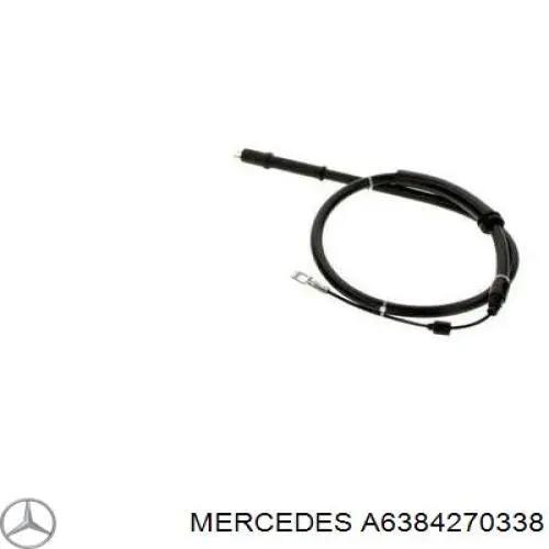 A6384270338 Mercedes cable de freno de mano trasero derecho/izquierdo