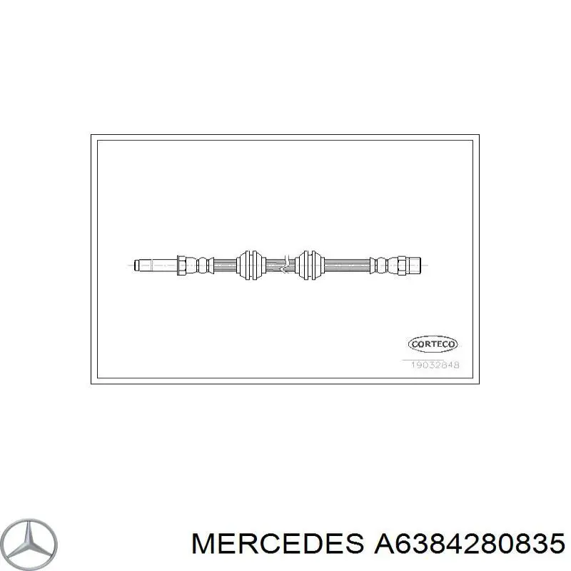 Comprar A6384280835 Mercedes Latiguillos de freno delantero